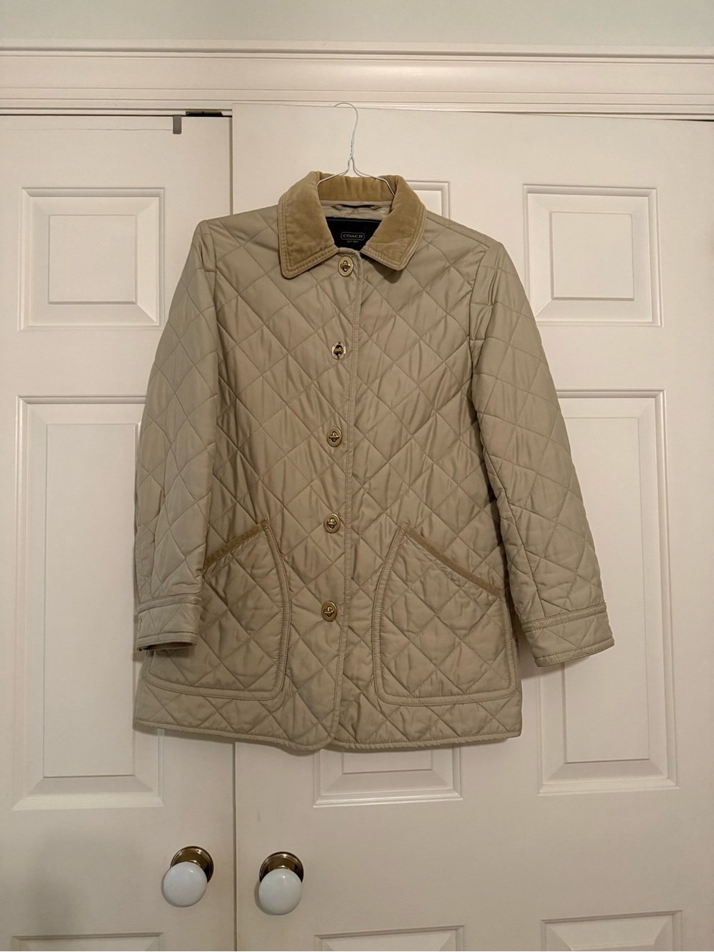 COACH QUILTED JACKET SIZE M
